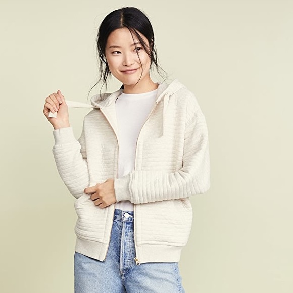 ATM Anthony Thomas Melillo Tops - NWT ATM Quilted Zip Up Hoodie